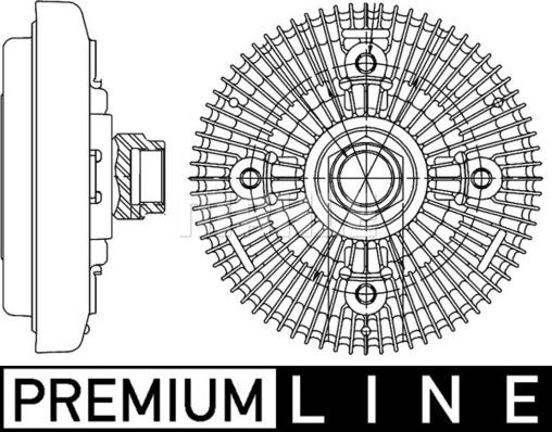 MAHLE CFC 206 000P - Зчеплення, вентилятор радіатора autocars.com.ua