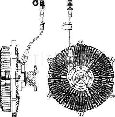 MAHLE CFC 214 000P - Зчеплення, вентилятор радіатора autocars.com.ua