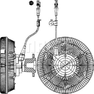 MAHLE CFC 221 000P - Сцепление, вентилятор радиатора avtokuzovplus.com.ua