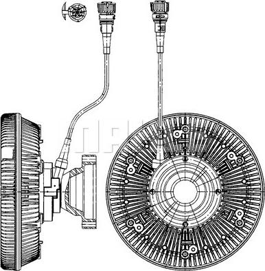 MAHLE CFC 227 000P - Зчеплення, вентилятор радіатора autocars.com.ua