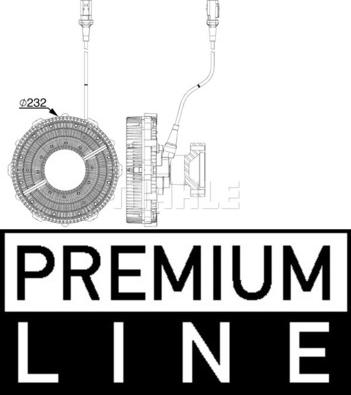 MAHLE CFC 251 000P - Зчеплення, вентилятор радіатора autocars.com.ua