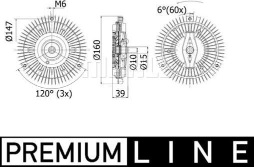 MAHLE CFC 265 000P - Зчеплення, вентилятор радіатора autocars.com.ua