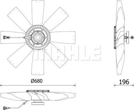 MAHLE CFC 272 000P - Зчеплення, вентилятор радіатора autocars.com.ua