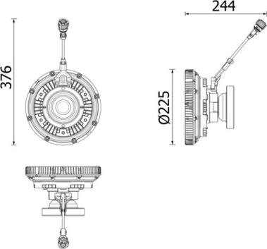 MAHLE CFC 273 000P - Зчеплення, вентилятор радіатора autocars.com.ua