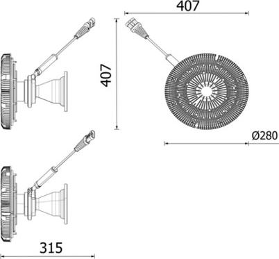 MAHLE CFC 277 000P - Зчеплення, вентилятор радіатора autocars.com.ua