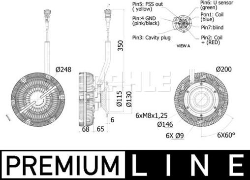 MAHLE CFC 90 001P - Зчеплення, вентилятор радіатора autocars.com.ua