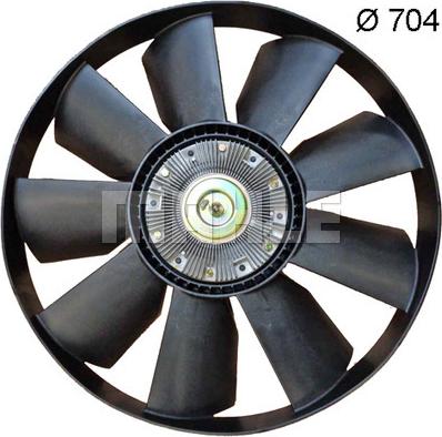 MAHLE CFF 408 000P - Вентилятор, охолодження двигуна autocars.com.ua