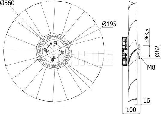MAHLE CFF 427 000S - Вентилятор, охолодження двигуна autocars.com.ua