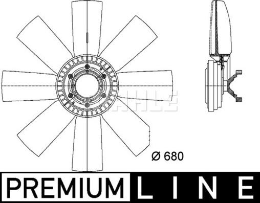 MAHLE CFF 438 000P - Вентилятор, охолодження двигуна autocars.com.ua