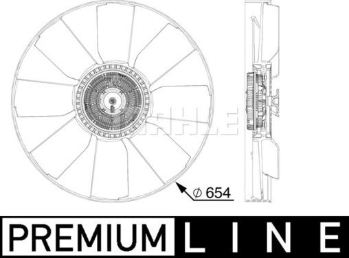MAHLE CFF 510 000P - Вентилятор, охолодження двигуна autocars.com.ua
