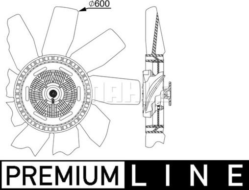 MAHLE CFF 511 000P - Вентилятор, охолодження двигуна autocars.com.ua