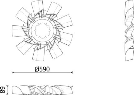 MAHLE CFF 629 000P - Вентилятор, охолодження двигуна autocars.com.ua