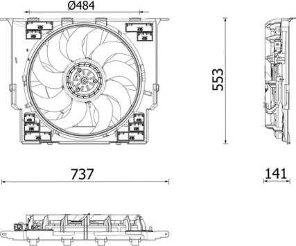 MAHLE CFF 645 000P - Вентилятор, охолодження двигуна autocars.com.ua
