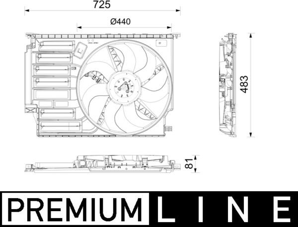 MAHLE CFF 669 000P - Вентилятор, охолодження двигуна autocars.com.ua