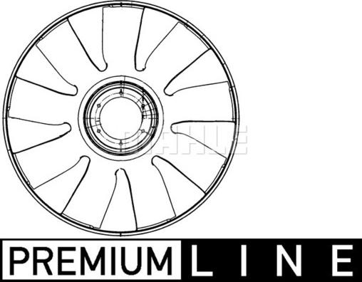 MAHLE CFW 72 000P - Крильчатка вентилятора, охолодження двигуна autocars.com.ua