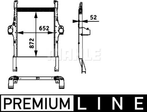 MAHLE CI 113 000P - Интеркулер autocars.com.ua