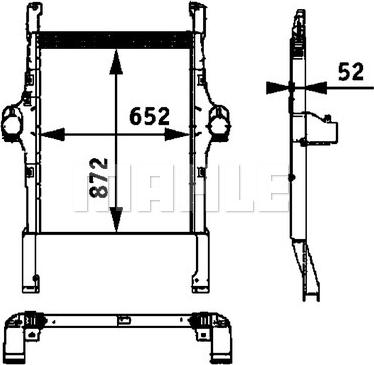 MAHLE CI 113 000P - Интеркулер autocars.com.ua