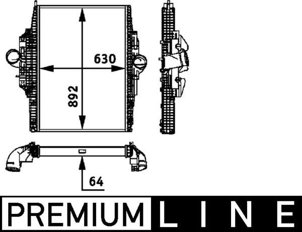 MAHLE CI 116 000P - Интеркулер autocars.com.ua