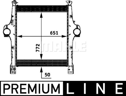 MAHLE CI 118 000P - Интеркулер autocars.com.ua