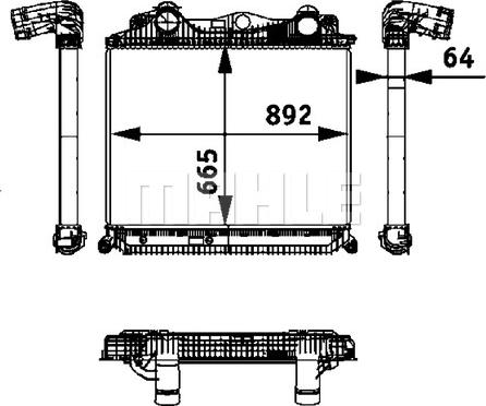 MAHLE CI 119 000P - Интеркулер autocars.com.ua