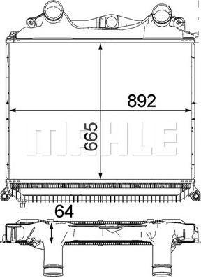 MAHLE CI 121 000P - Интеркулер autocars.com.ua