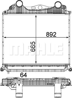 MAHLE CI 123 000P - Интеркулер autocars.com.ua