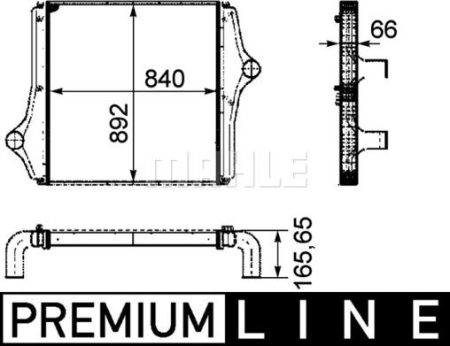 MAHLE CI 127 000P - Интеркулер autocars.com.ua