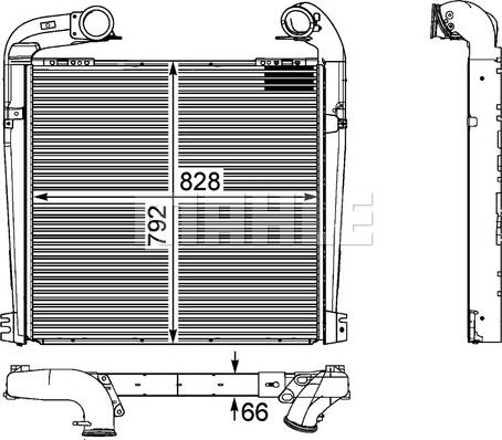 MAHLE CI 143 000P - Интеркулер autocars.com.ua