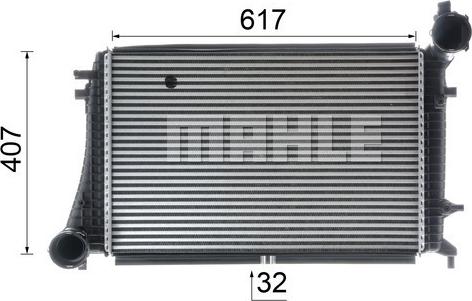 MAHLE CI 166 000P - Интеркулер autocars.com.ua