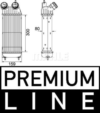 MAHLE CI 171 000P - Интеркулер autocars.com.ua