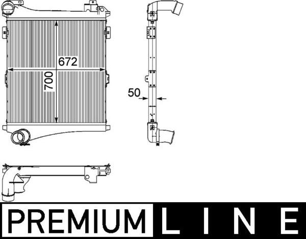 MAHLE CI 179 000P - Интеркулер autocars.com.ua