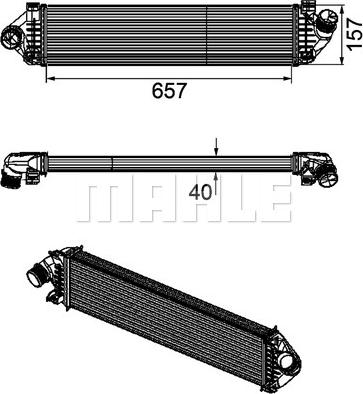 MAHLE CI 190 000P - Интеркулер autocars.com.ua