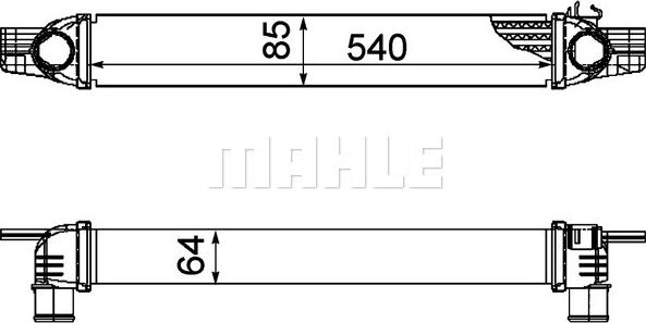 MAHLE CI 194 000P - Интеркулер autocars.com.ua