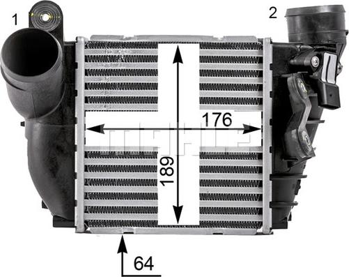 MAHLE CI 22 000P - Интеркулер autocars.com.ua