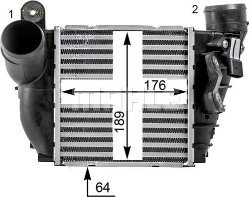 MAHLE CI 22 000P - Интеркулер autocars.com.ua