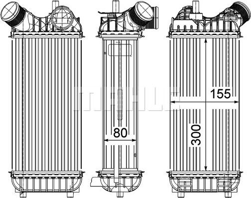 MAHLE CI 246 000P - Интеркулер autocars.com.ua