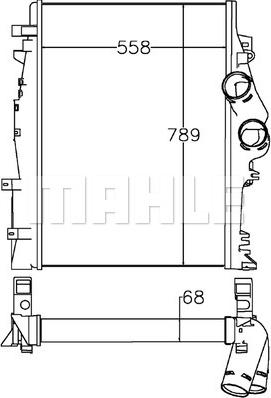 MAHLE CI 269 000P - Интеркулер autocars.com.ua