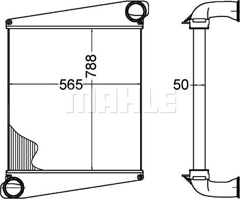 MAHLE CI 275 000P - Интеркулер autocars.com.ua