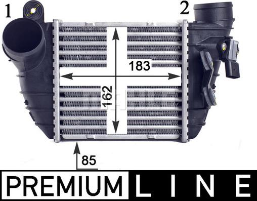 MAHLE CI 308 000P - Интеркулер, теплообменник турбины avtokuzovplus.com.ua