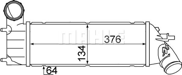 MAHLE CI 340 000S - Интеркулер autocars.com.ua
