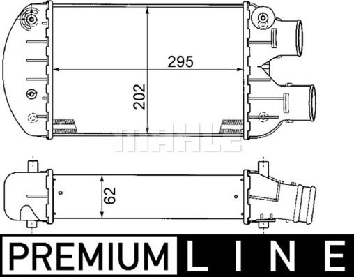 MAHLE CI 341 000P - Интеркулер autocars.com.ua