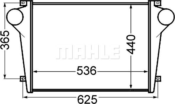 MAHLE CI 351 000P - Интеркулер autocars.com.ua