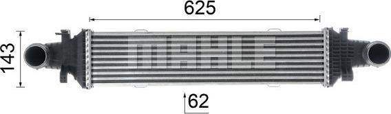 MAHLE CI 357 000P - Интеркулер autocars.com.ua