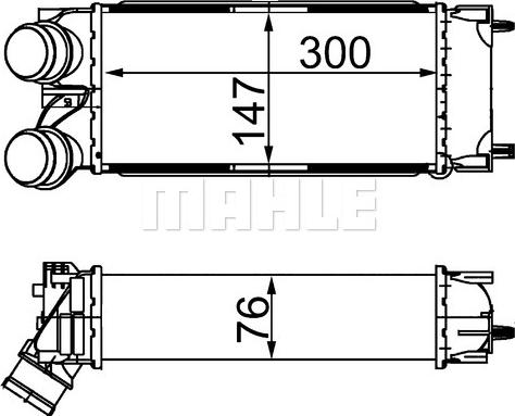 MAHLE CI 367 000S - Интеркулер autocars.com.ua