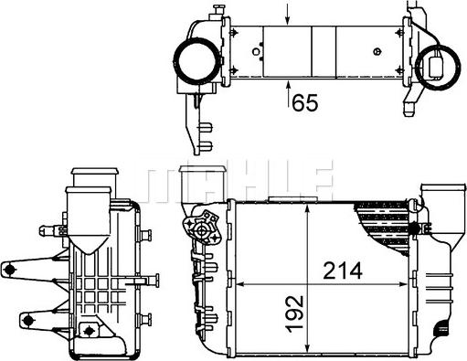 MAHLE CI 422 000S - Интеркулер autocars.com.ua