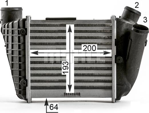 MAHLE CI 429 000P - Интеркулер autocars.com.ua