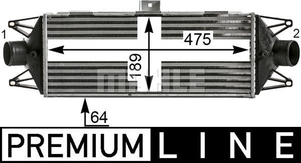 MAHLE CI 439 000P - Интеркулер autocars.com.ua