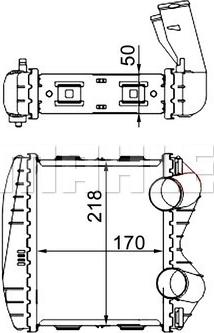 MAHLE CI 46 000S - Интеркулер autocars.com.ua