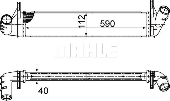 MAHLE CI 495 000S - Интеркулер autocars.com.ua