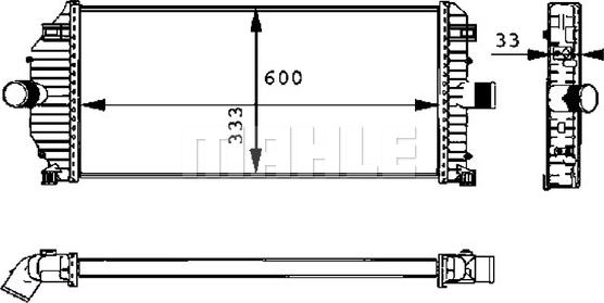 MAHLE CI 50 000P - Интеркулер autocars.com.ua